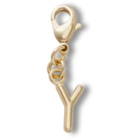 Gouden letter Y-bedel Jibbitz™-bedel