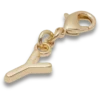 Gouden letter Y-bedel Jibbitz™-bedel
