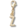 Gouden letter Z-bedel Jibbitz bedel