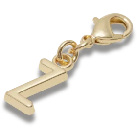 Gouden letter Z-bedel Jibbitz bedel