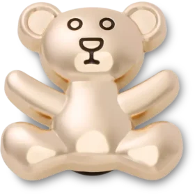 Gouden Teddybeer Jibbitz-schoenbedel