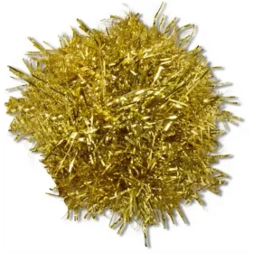 Gouden tinselpompon Jibbitz™-bedels