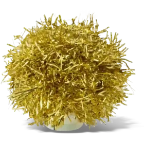 Gouden tinselpompon Jibbitz™-bedels