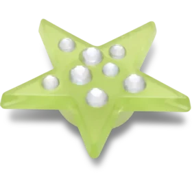 Groene Gem Star Jibbitz™-bedels