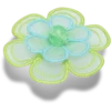 Groene Jibbitz bedels met bloem van gaas