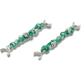 Groene sandalen met koord, 2-pack Jibbitz bedels
