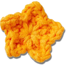 Handgehaakte oranje ster Jibbitz™-bedels