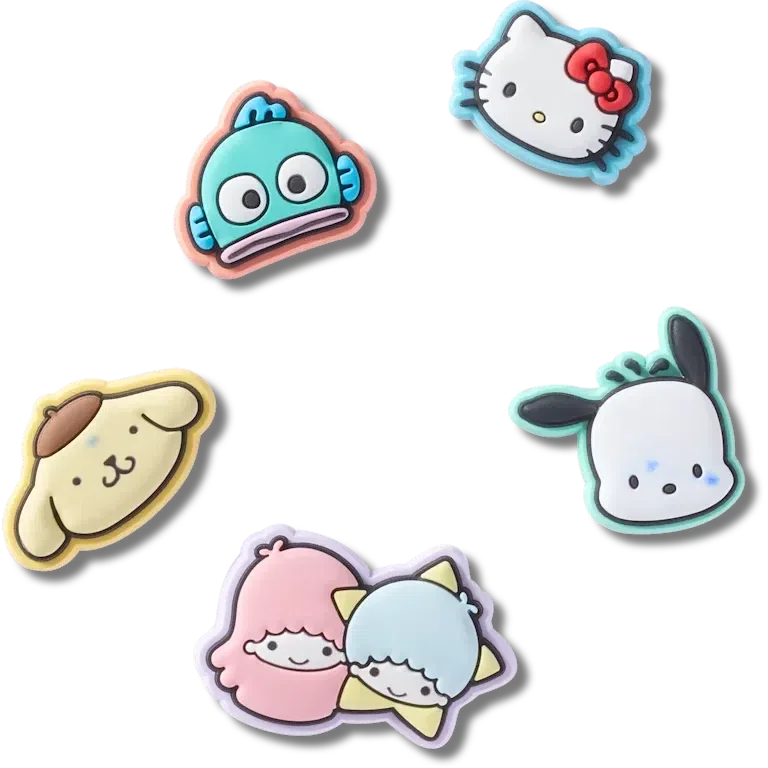 ‘Hello Kitty® en vrienden 5-pack Jibbitz-schoenbedels’ ‘Hello Kitty® en vrienden 5-pack Jibbitz-schoenbedels’