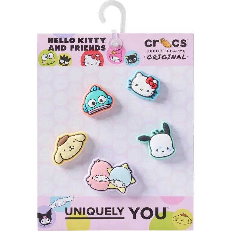 ‘Hello Kitty® en vrienden 5-pack Jibbitz-schoenbedels’ ‘Hello Kitty® en vrienden 5-pack Jibbitz-schoenbedels’