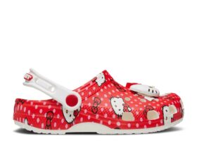 Hello Kitty x Classic Clog voor peuters ‘Red Polka Dots’