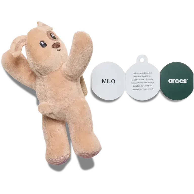 Huggitz bruine puppy Jibbitz-schoenbedel Huggitz bruine puppy Jibbitz-schoenbedel