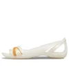 II Platte wit-oranje Sandalen