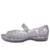 Isabella Glitter Peep Toe-Sandalen “Silver”