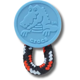 Jibbitz bedels met blauwe paracordlus