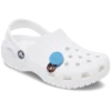 Jibbitz bedels met blauwe paracordlus