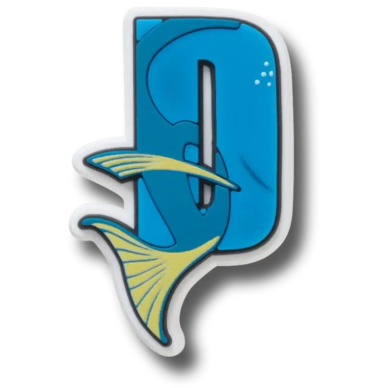 Jibbitz bedels met Disney-personage letter D Jibbitz bedels met Disney-personage letter D