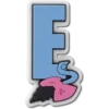 Jibbitz bedels met Disney-personages, letter E Jibbitz bedels met Disney-personages, letter E