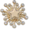 Jibbitz bedels met edelsteen-sterrenpatroon