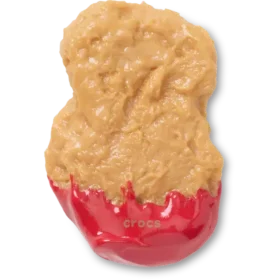 Jibbitz bedels met kipnugget in ketchup