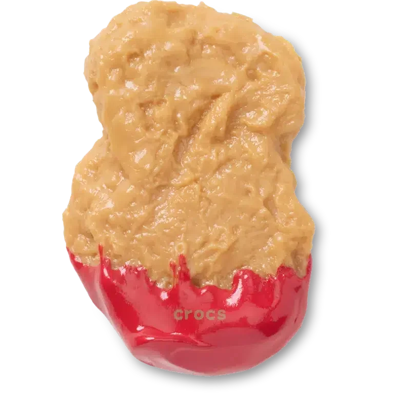 Jibbitz bedels met kipnugget in ketchup Jibbitz bedels met kipnugget in ketchup