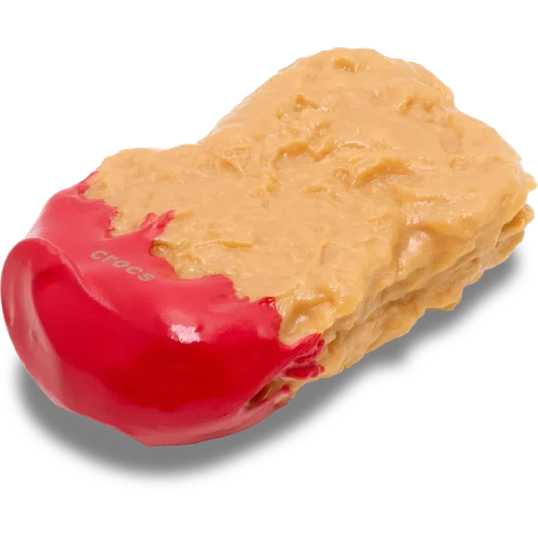 Jibbitz bedels met kipnugget in ketchup Jibbitz bedels met kipnugget in ketchup