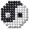 Jibbitz bedels met kralen in de vorm van ying en yang Jibbitz bedels met kralen in de vorm van ying en yang
