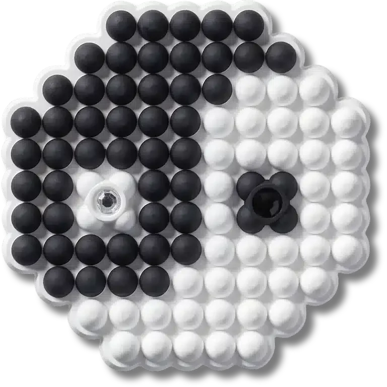 Jibbitz bedels met kralen in de vorm van ying en yang Jibbitz bedels met kralen in de vorm van ying en yang