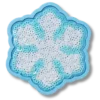 Jibbitz bedels met pailletten in de vorm van een sneeuwvlok