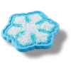 Jibbitz bedels met pailletten in de vorm van een sneeuwvlok