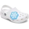 Jibbitz bedels met pailletten in de vorm van een sneeuwvlok