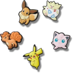 Jibbitz bedels met Pokémon-figuren (set van 5)