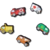 Jibbitz bedels ‘Tiny Work Trucks’ (set van 5)