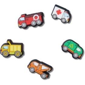Jibbitz bedels ‘Tiny Work Trucks’ (set van 5)