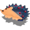 Jibbitz bedels van imitatieleer in de vorm van een egel Jibbitz bedels van imitatieleer in de vorm van een egel