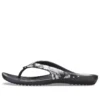 Kadee II seizoensgebonden Teenslippers “Tropical Floral Black”