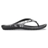Kadee II seizoensgebonden Teenslippers “Tropical Floral Black”