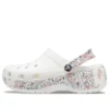 Klassieke Americana Paisley-Platform Clogs “Wit”