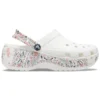 Klassieke Americana Paisley-Platform Clogs “Wit”