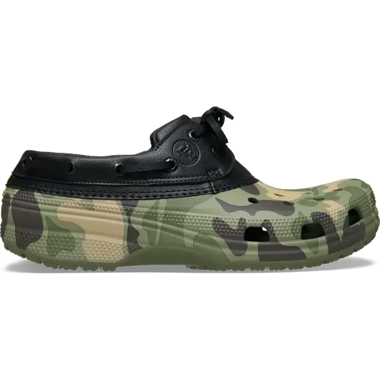 Klassieke bootschoen met eenden-camouflageprint Klassieke bootschoen met eenden-camouflageprint