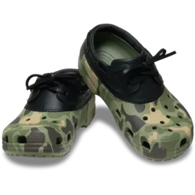 Klassieke bootschoen met eenden-camouflageprint