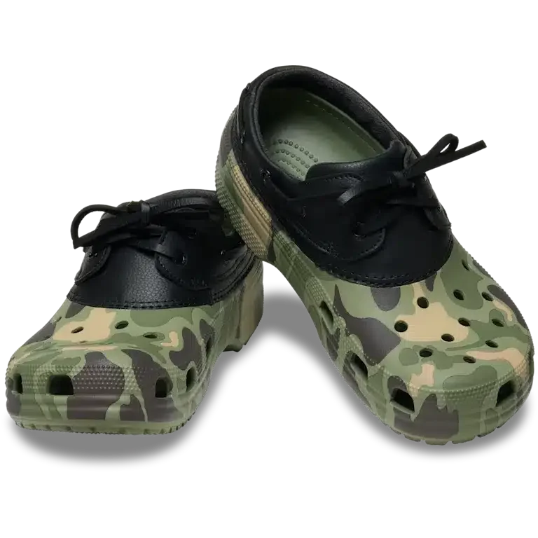 Klassieke bootschoen met eenden-camouflageprint Klassieke bootschoen met eenden-camouflageprint