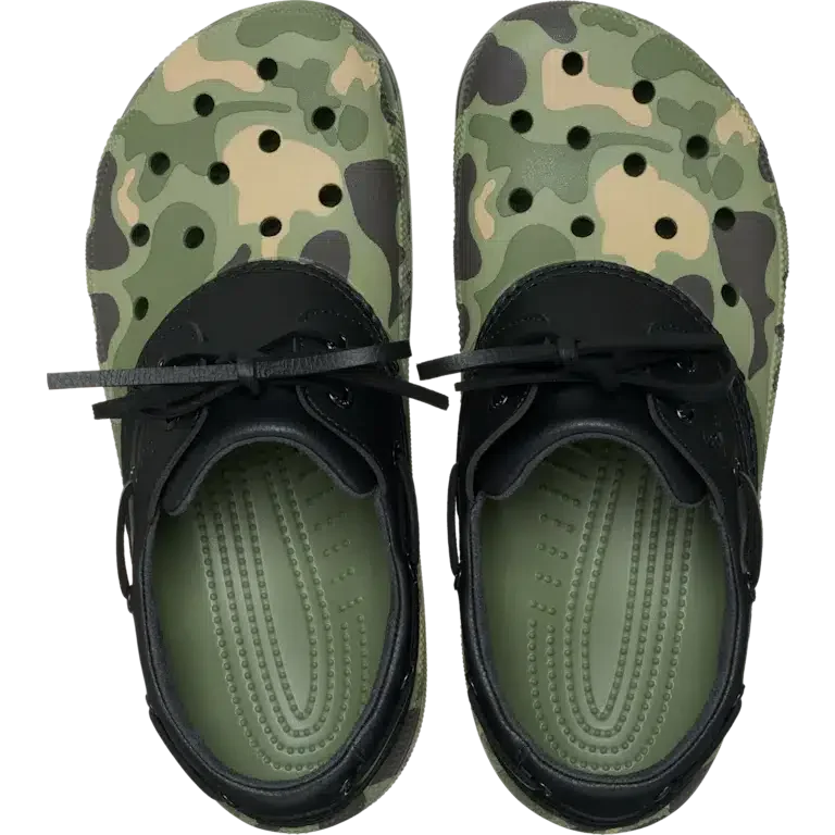 Klassieke bootschoen met eenden-camouflageprint Klassieke bootschoen met eenden-camouflageprint