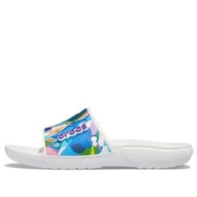 Klassieke Bubble Block-slippers “White Multi”