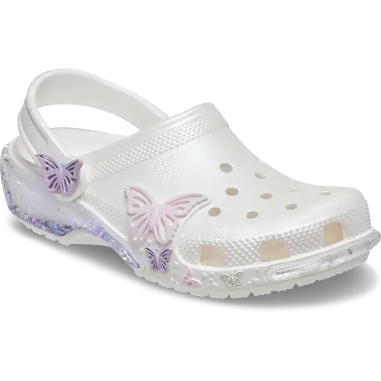 Classic Butterfly Sparkle Shaker-Clog voor peuters Classic Butterfly Sparkle Shaker-Clog voor peuters