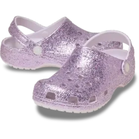 Klassieke Classic Clog met grove glitters voor kinderen