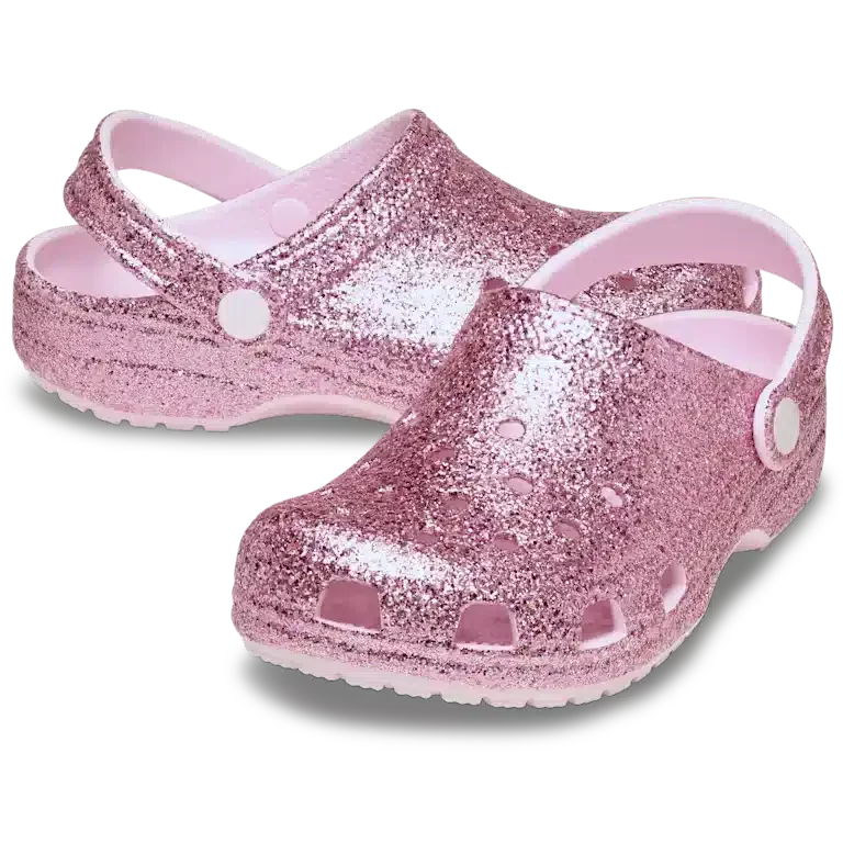 Klassieke Classic Clog met grove glitters voor kinderen Klassieke Classic Clog met grove glitters voor kinderen