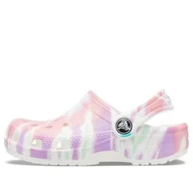Klassieke Clogs met Tie-Dye-print “White Multi”