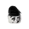 Klassieke Cozzzy-sandalen met marmerpatroon “Black White”