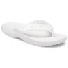Klassieke Crocs Classic Flip casual teenslippers, unisex, wit