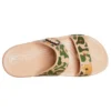 Klassieke Crocs met krokodillenprint en camouflagepatroon “Tan Green”